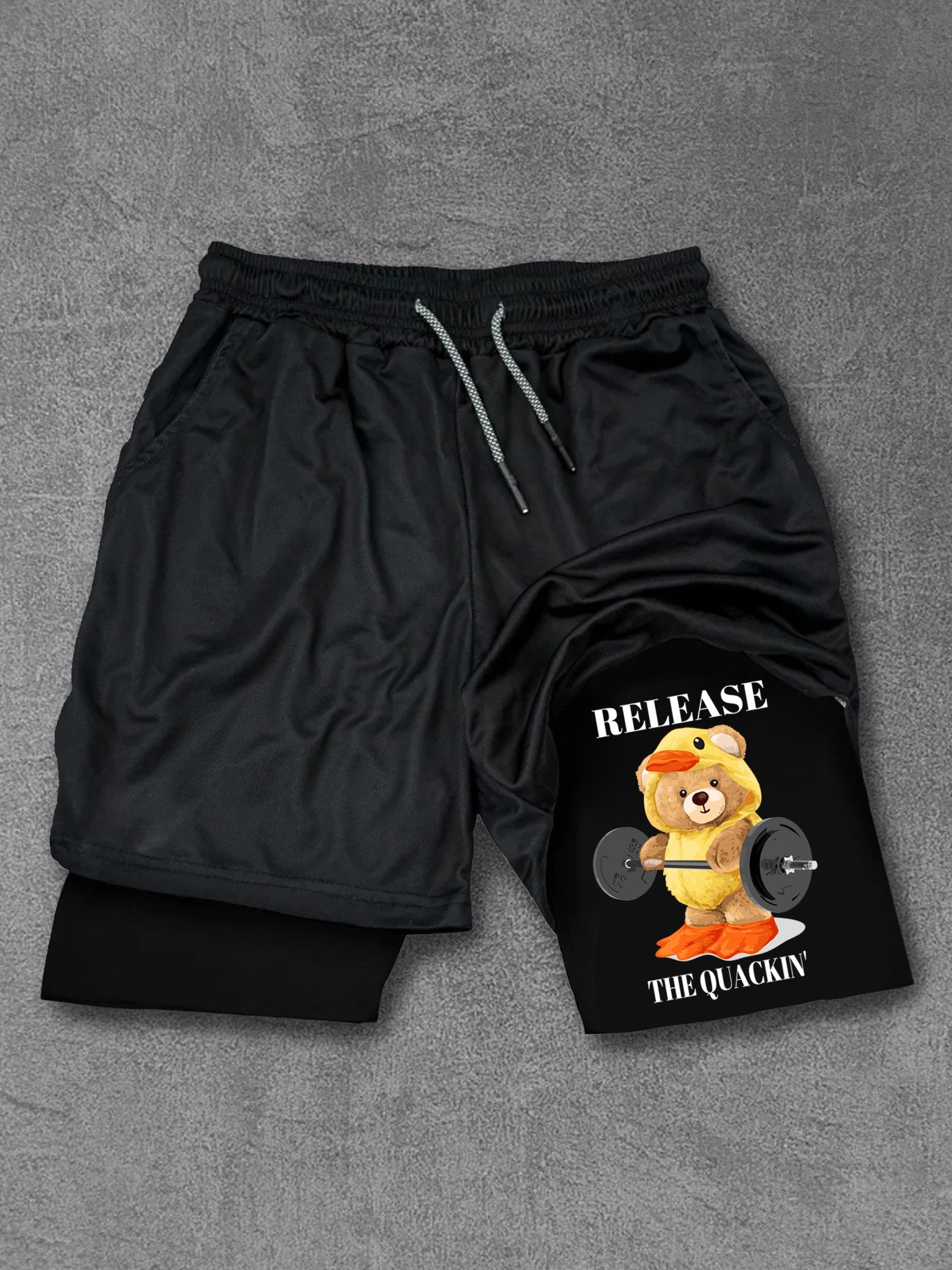 release the quackin bear Performance Training Shorts