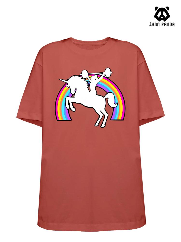 unicorn Loose fit cotton  Gym T-shirt