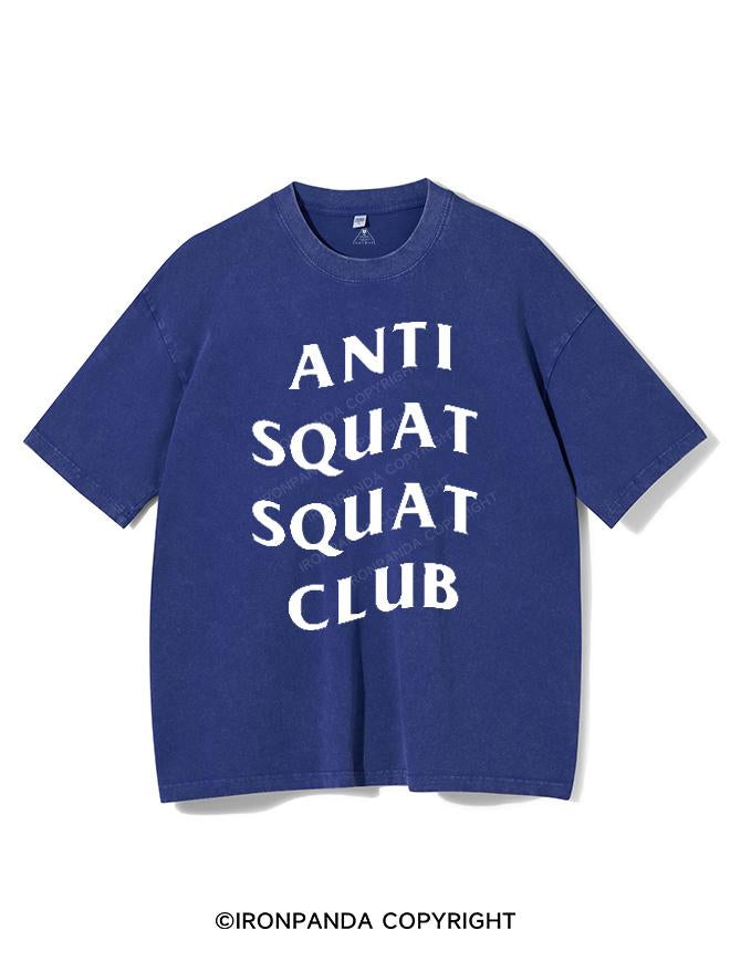 ANTI SQUAT SQUAT CLUB VINTAGE GYM SHIRT