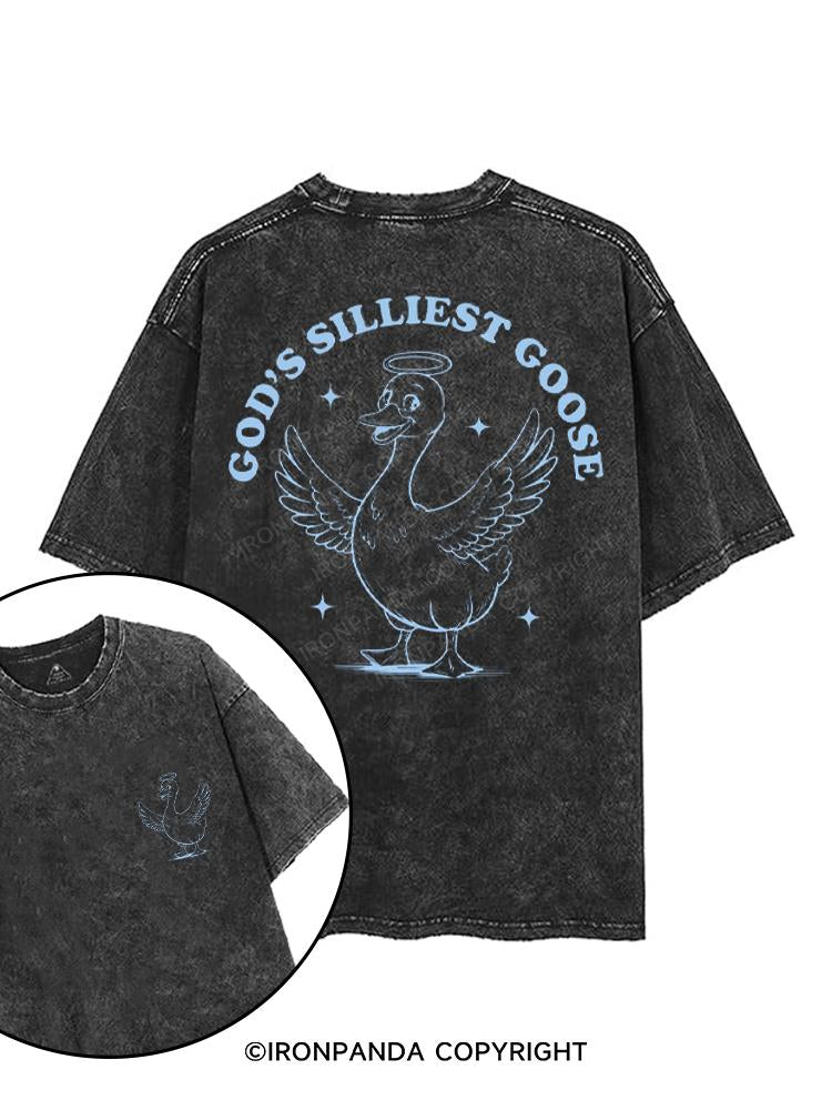 GOD'S SILLIEST GOOSE printed Gym Shirt