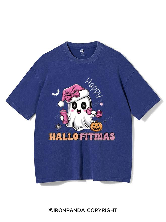 HAPPY HALLOFITMAS VINTAGE GYM SHIRT