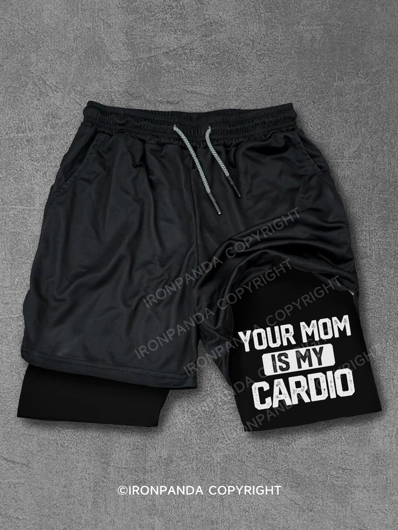 your mom is my cardio Performance Training Shorts