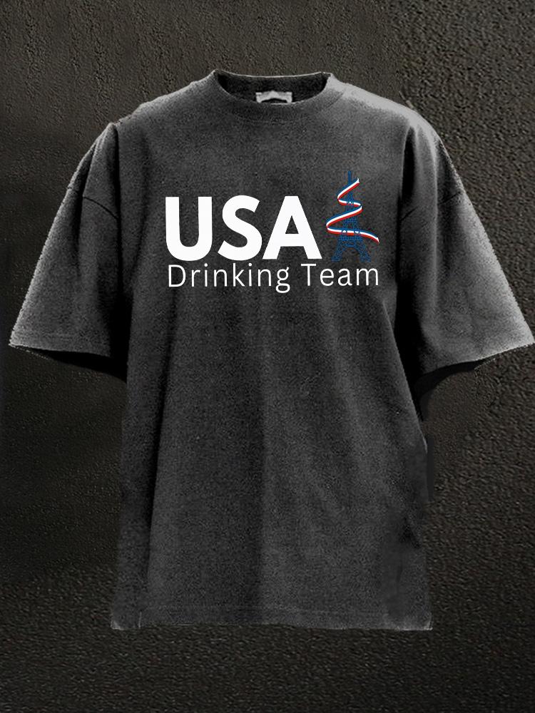 USA Drinking Team Washed Gym Shirt