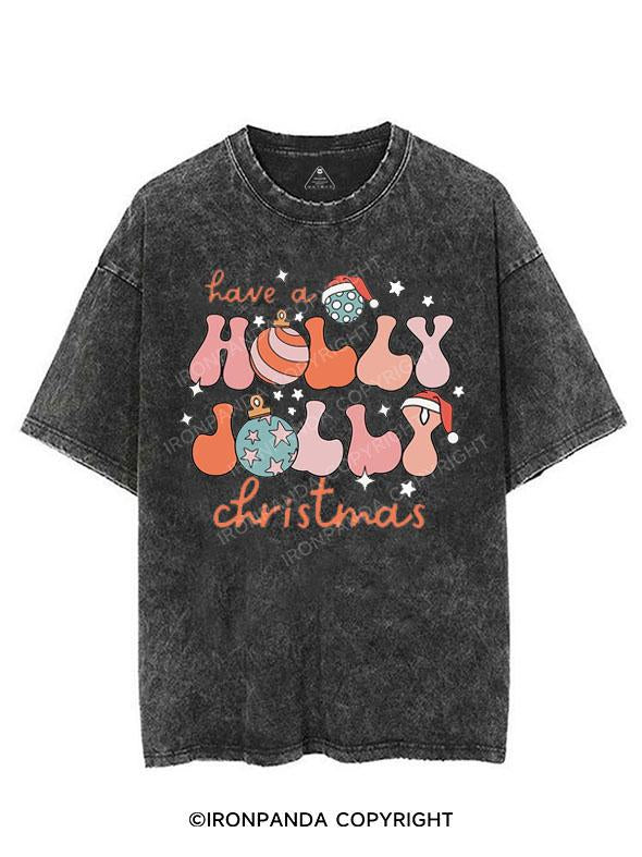 HAVE A HOLLY JOLLY CHRISTMAS VINTAGE GYM SHIRT