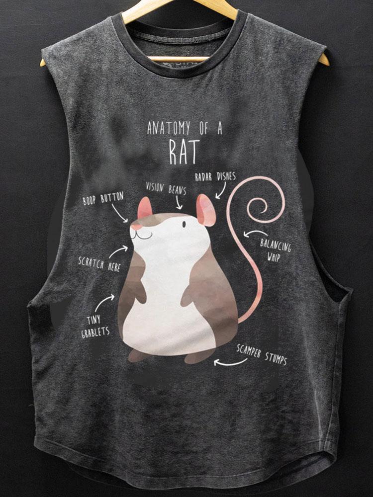 Funny Rat Scoop Bottom Cotton Tank