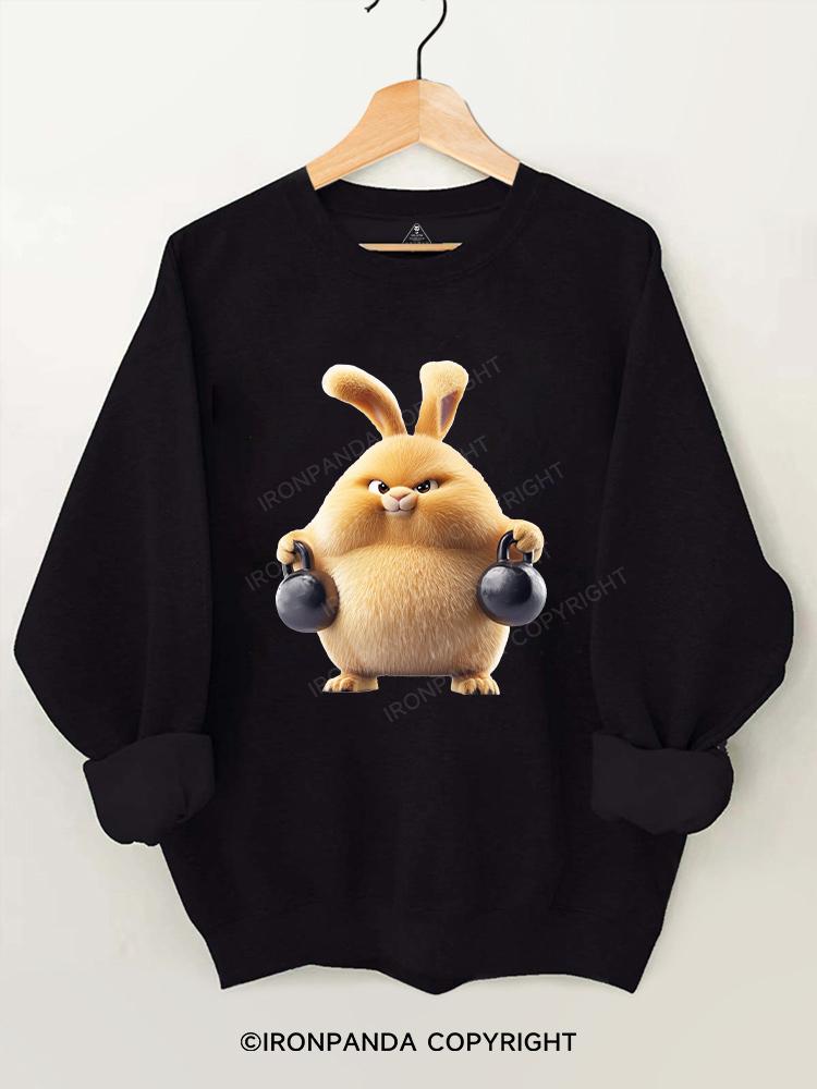 Kettlebell rabbit Gym Sweatshirt