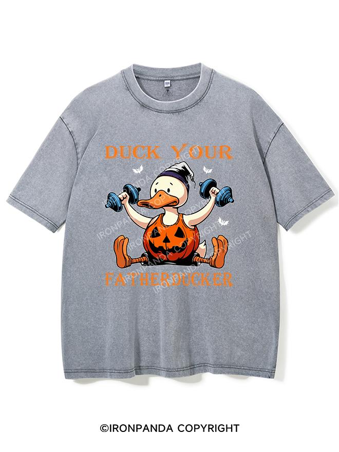 DUCK YOUR FATHERDUCKER VINTAGE GYM SHIRT