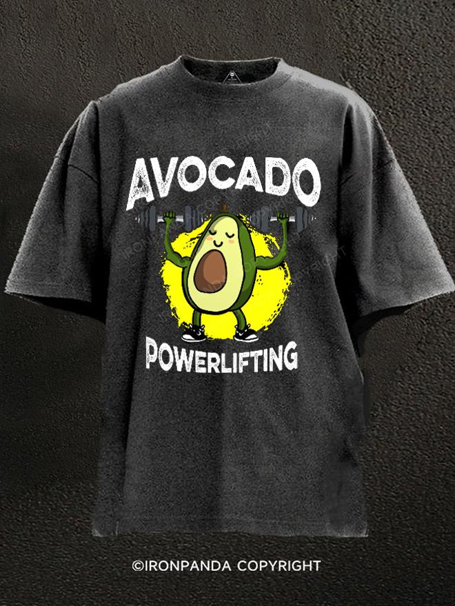 Avocado Powerlifting Washed Gym Shirt