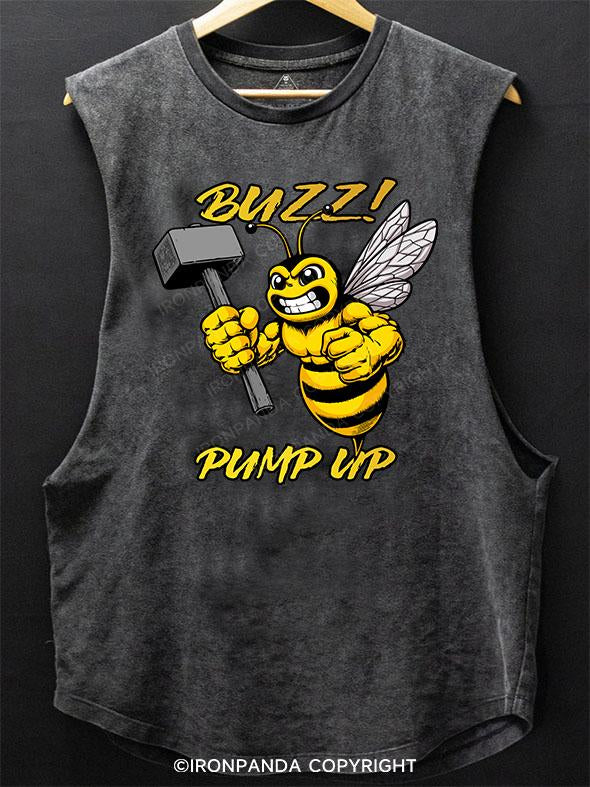 buzz pump up SCOOP BOTTOM COTTON TANK