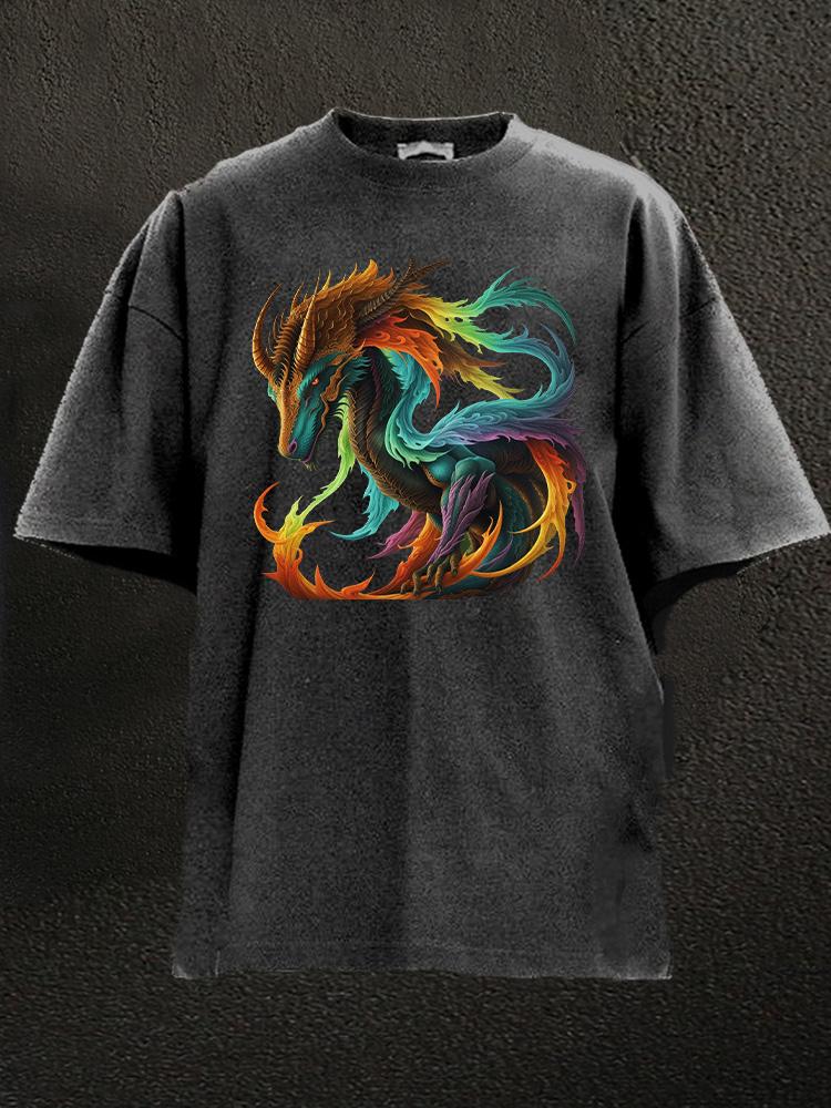 QILIN IN CHINESE MYTHOLOGY Washed Gym Shirt