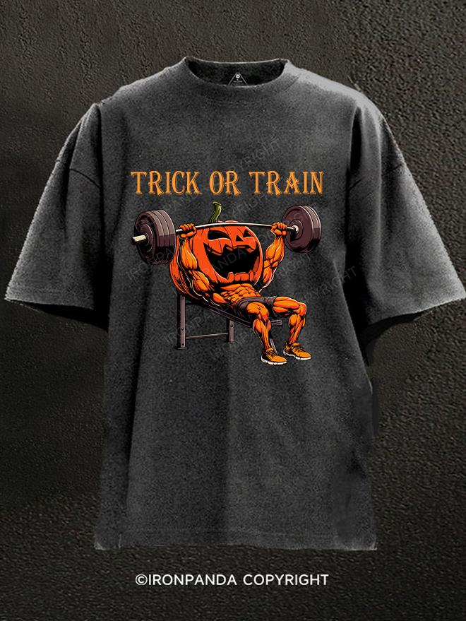 Trick or train Washed Gym Shirt