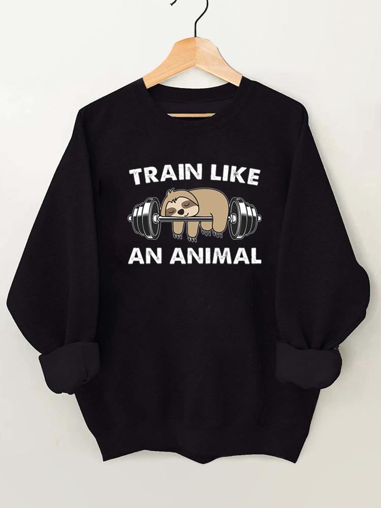 Train Like An Animal Vintage Gym Sweatshirt