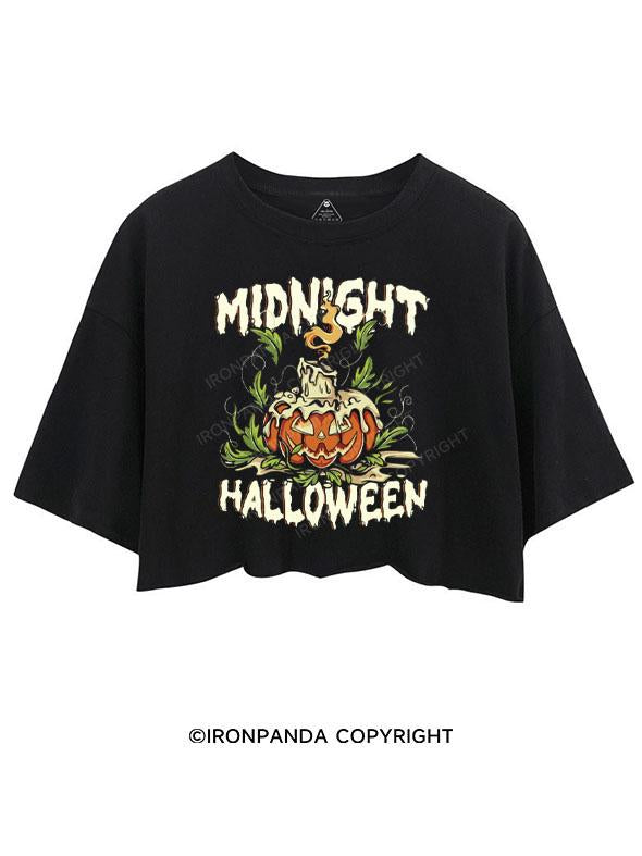 MIDNIGHT HALLOWEEN CROP TOPS