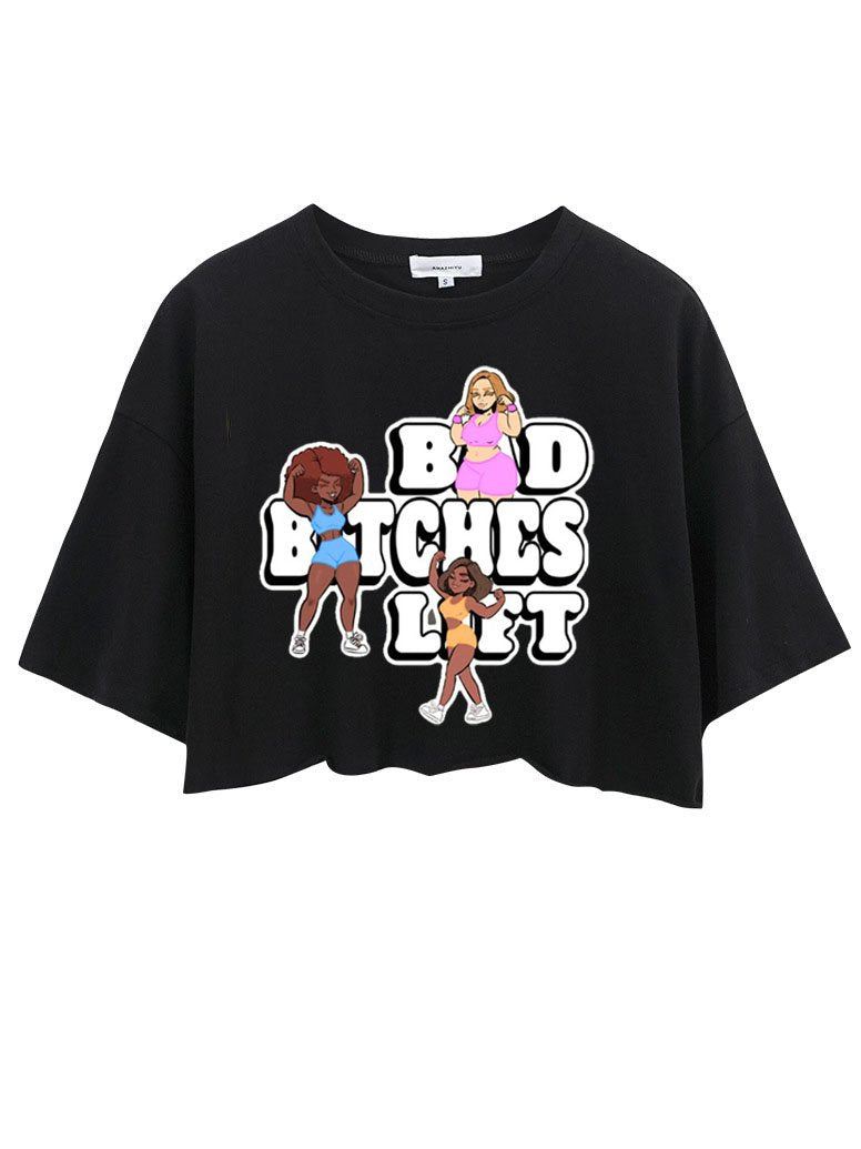 BBL Graphic wasted Crop Tops