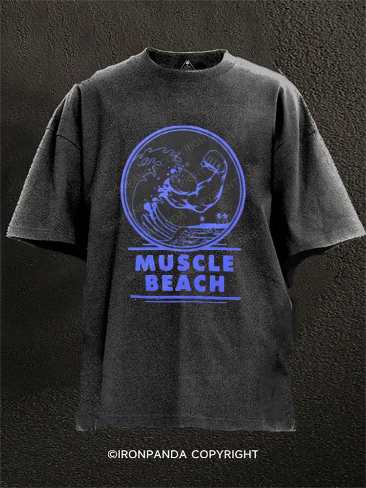 Muscle Beach Washed Gym Shirt