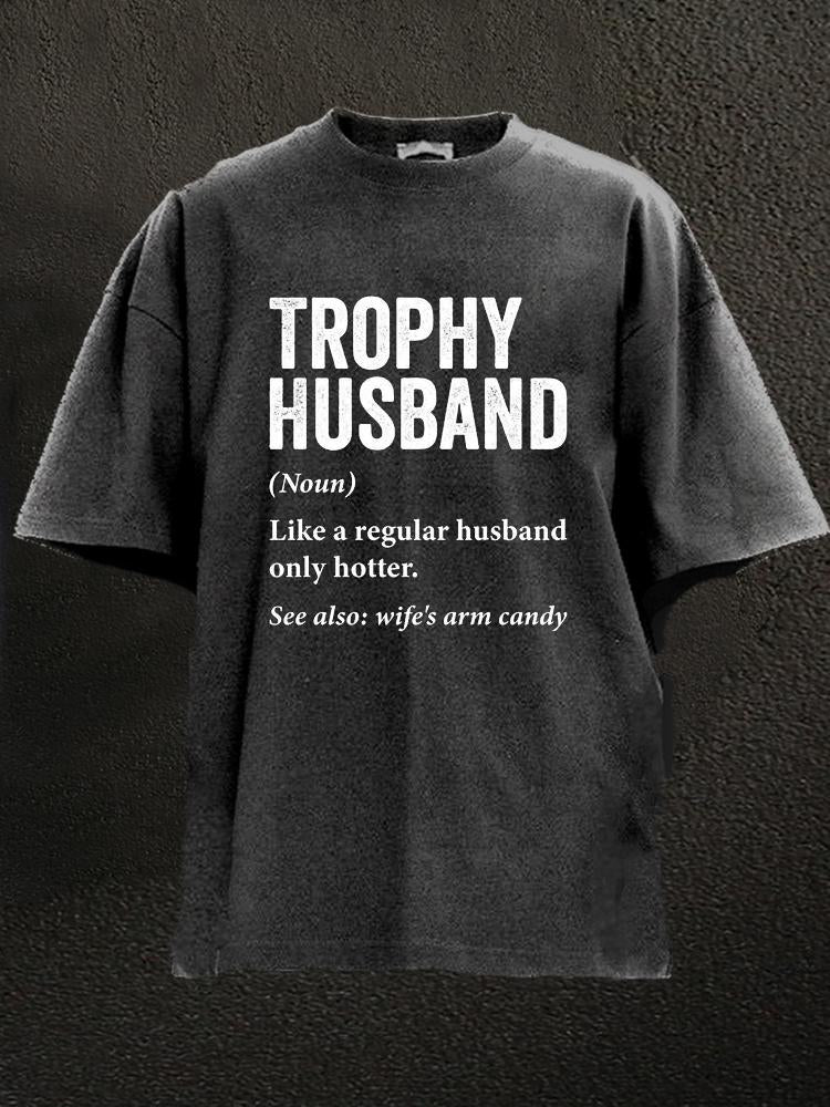 Trophy Husband Washed Gym Shirt