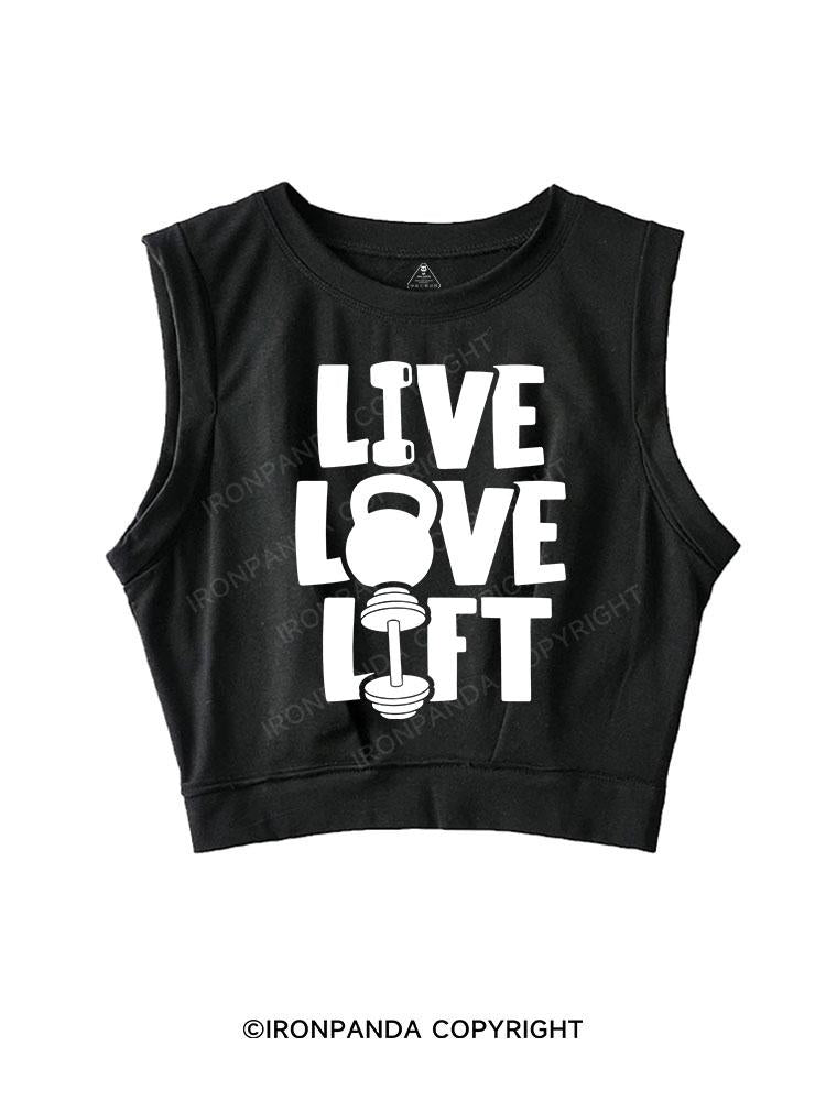 LIVE LOVE LIFT SLEEVELESS CROP TOPS