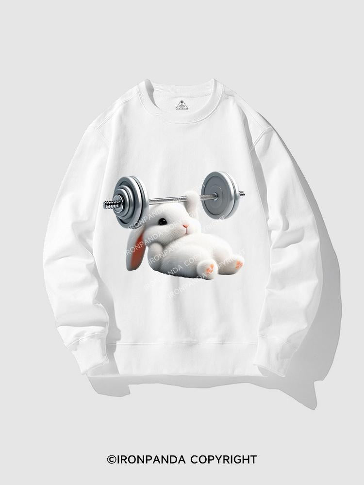 RABBIT ONE-ARM BENCH PRESS CREWNECK Sweatshirt