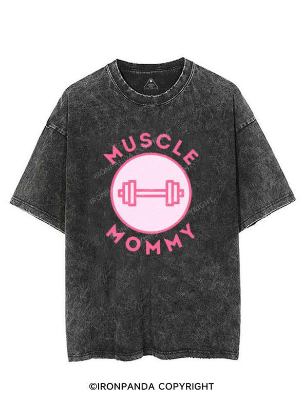 MUSCLE MOMMY PINK VINTAGE GYM SHIRT