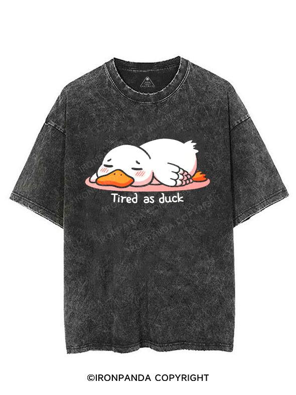 Tired as Duck VINTAGE GYM SHIRT