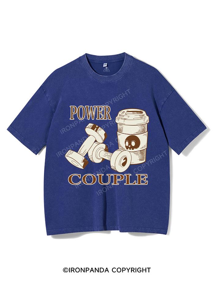 POWER COUPLE VINTAGE GYM SHIRT