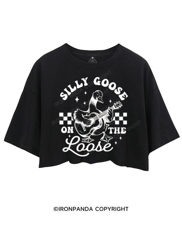 SILLY GOOSE ON THE LOOSE CROP TOPS