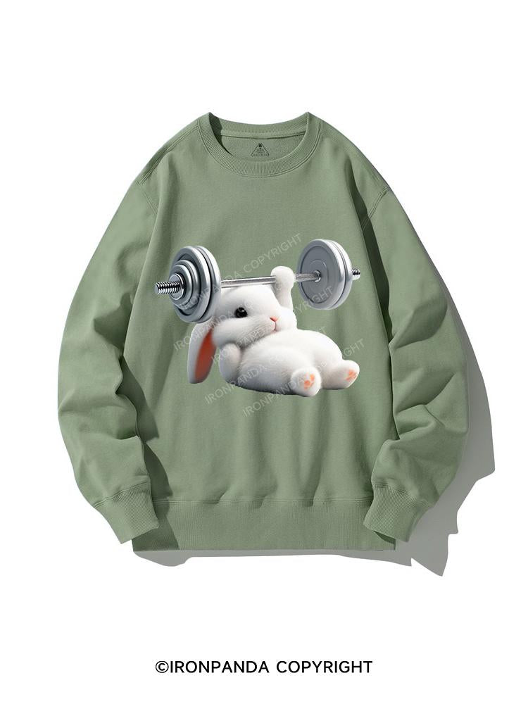 RABBIT ONE-ARM BENCH PRESS CREWNECK Sweatshirt