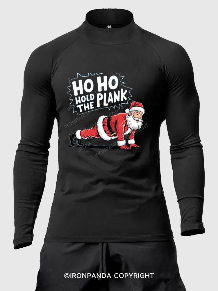 Ho Ho Hold The Plank Men's Fitted Mock