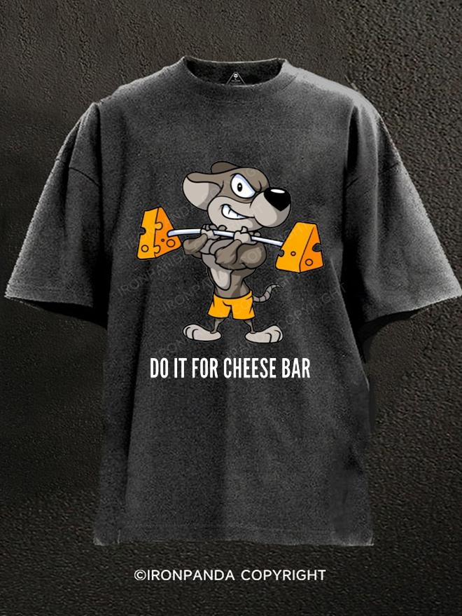 Gym Rat do it for cheese bar Washed Gym Shirt