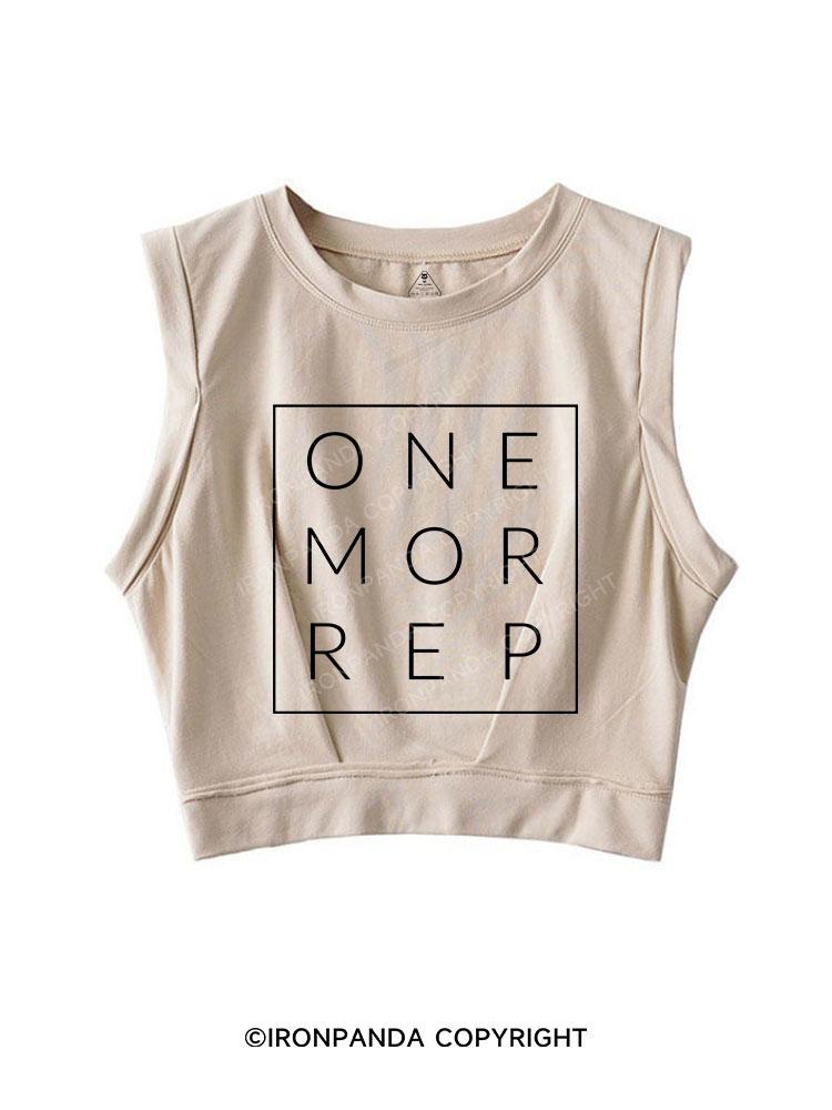 ONE MORE REP SLEEVELESS CROP TOPS