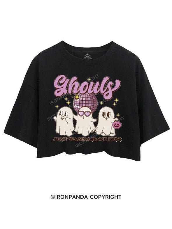 GHOULS JUST WANNA HAVE FUN! CROP TOPS