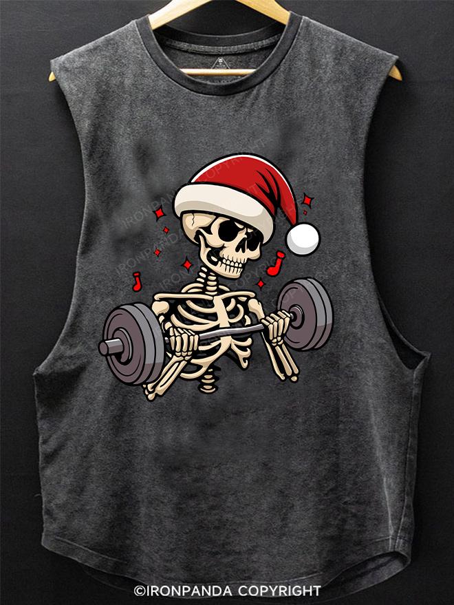 Skeleton Christmas SCOOP BOTTOM COTTON TANK