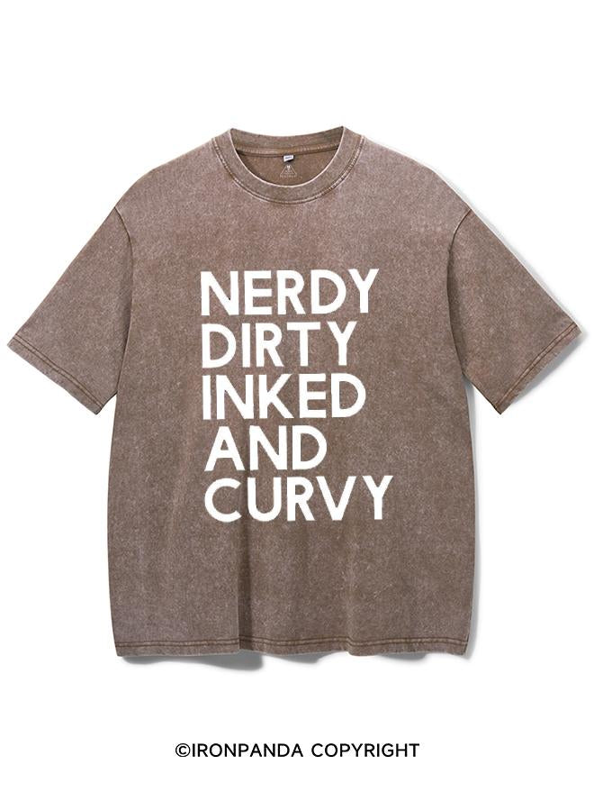 NERDY, DIRTY, INKED AND CURVY VINTAGE GYM SHIRT