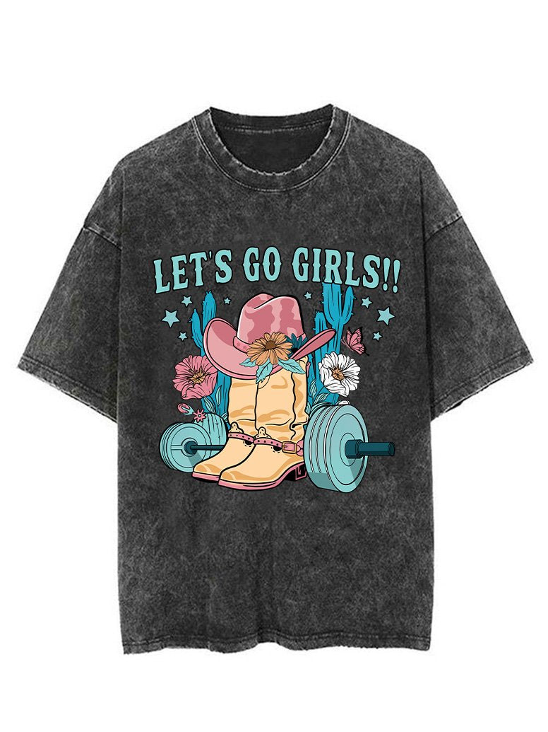 LET'S GO GIRLS VINTAGE GYM SHIRT