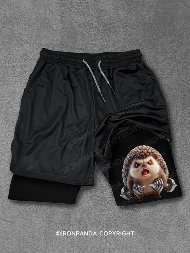 dumbbell hedgehog Performance Training Shorts