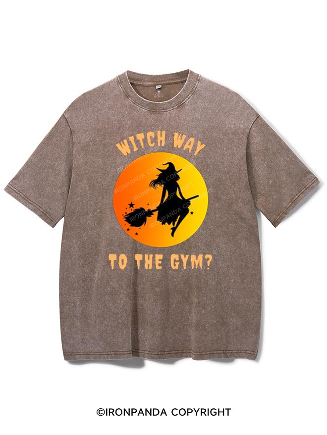 WITCH WAY TO THE GYM VINTAGE GYM SHIRT