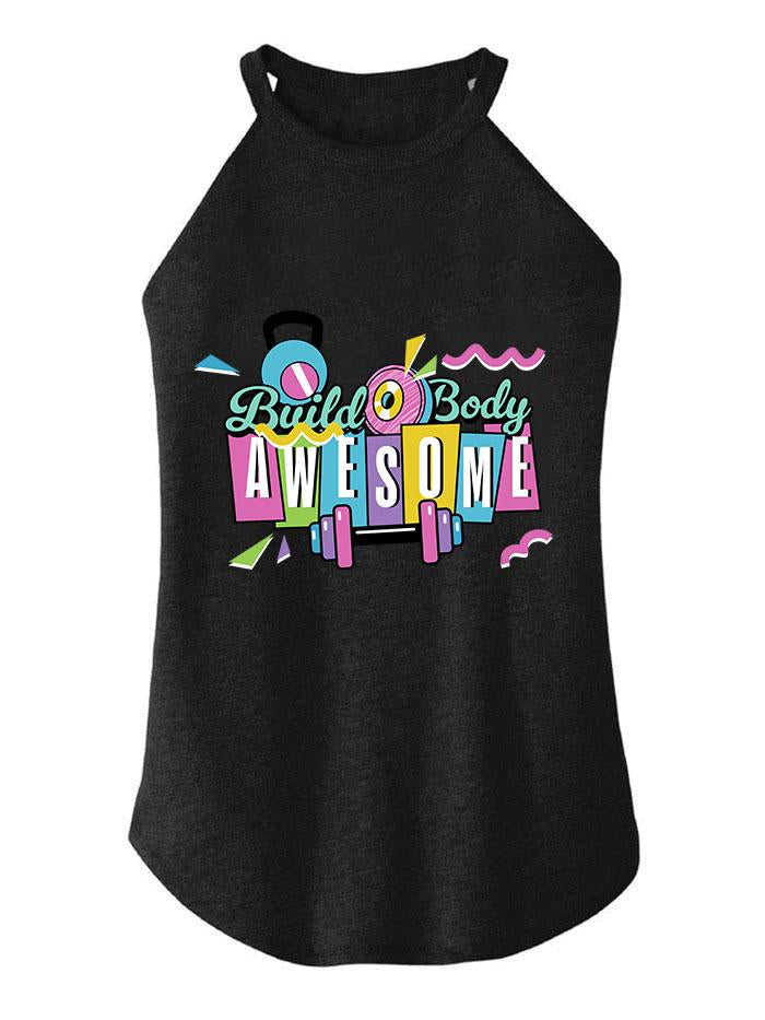 Build Body awesome TRI ROCKER COTTON TANK