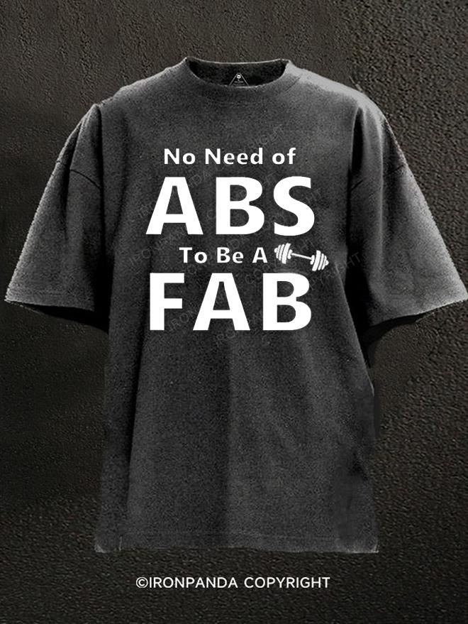 Abs To Fab Washed Gym Shirt