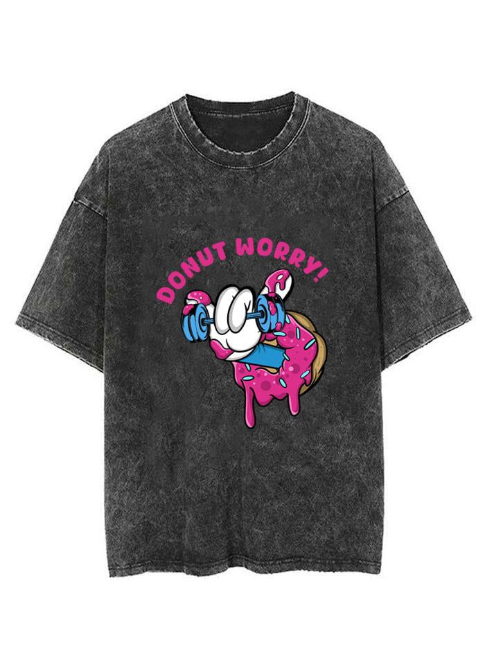 DONUT WORRY VINTAGE GYM SHIRT