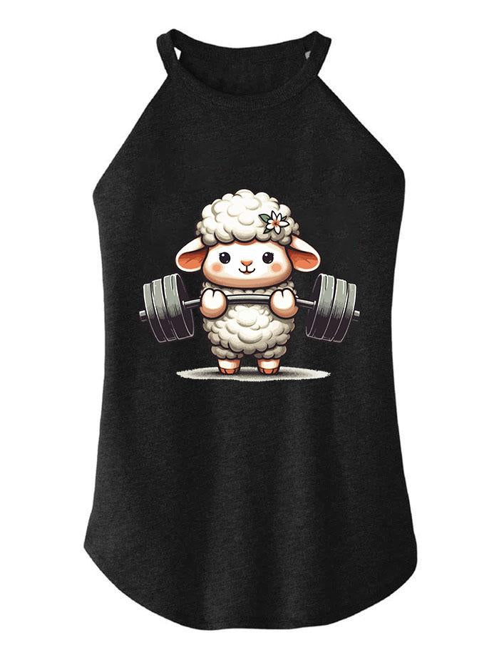 weightlifting lamb TRI ROCKER COTTON TANK