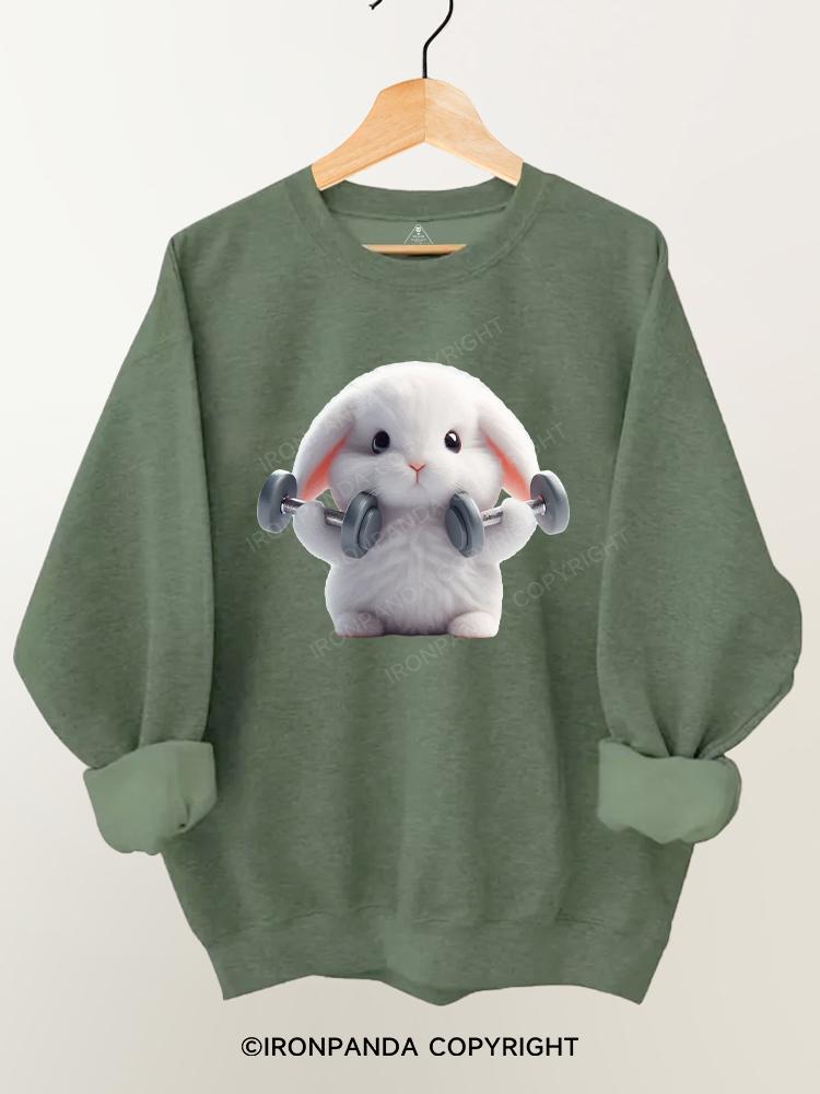 weightlifting rabbit Gym Sweatshirt