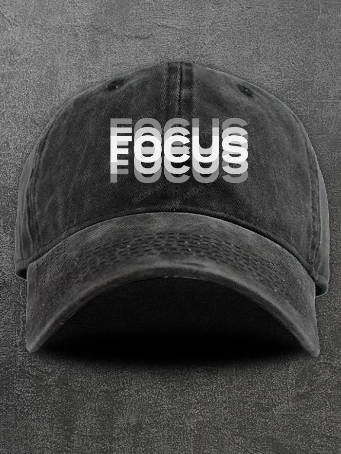 focus Washed Gym Cap