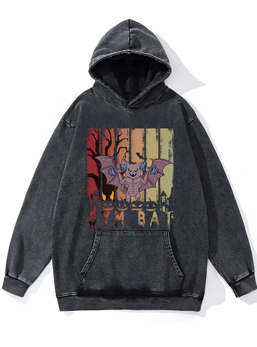 Gym Bat Washed Gym Hoodie