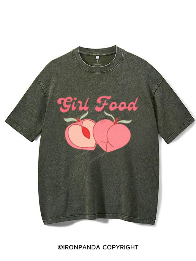 GIRL FOOD  VINTAGE GYM SHIRT