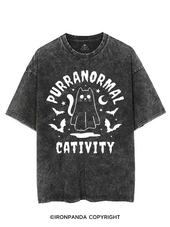 PURRANORMAL CATIVITY VINTAGE GYM SHIRT