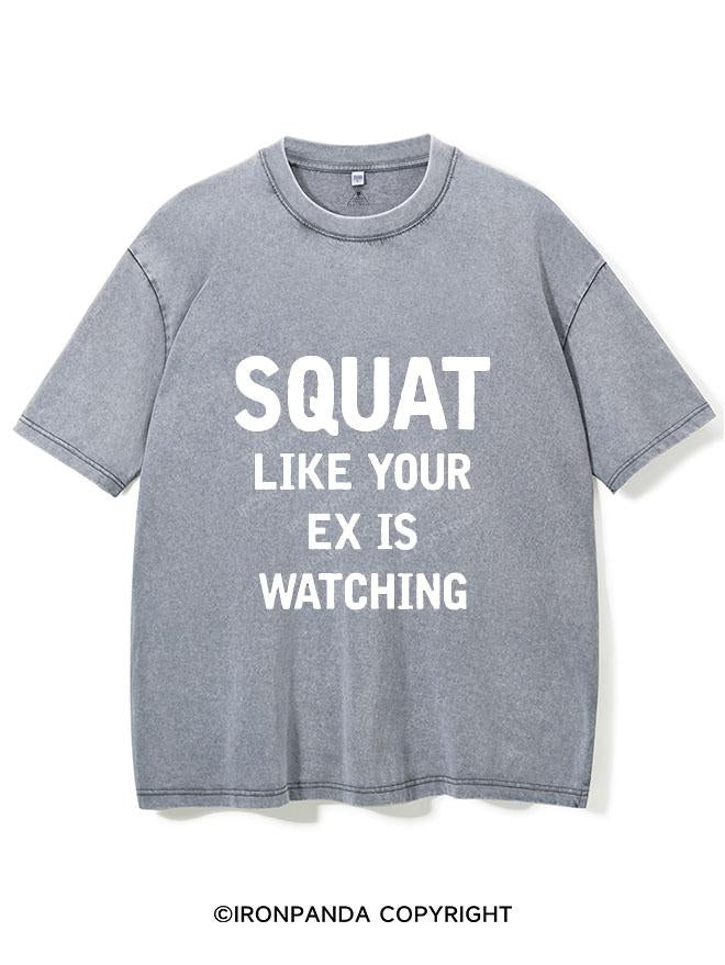 SQUAT LIKE YOUR EX IS WATCHING  VINTAGE GYM SHIRT