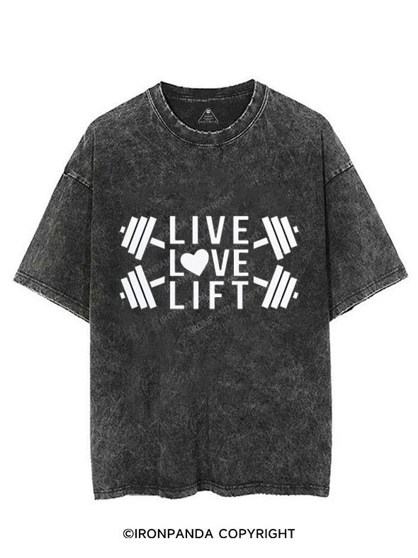 LIVE LOVE LIFT VINTAGE GYM SHIRT