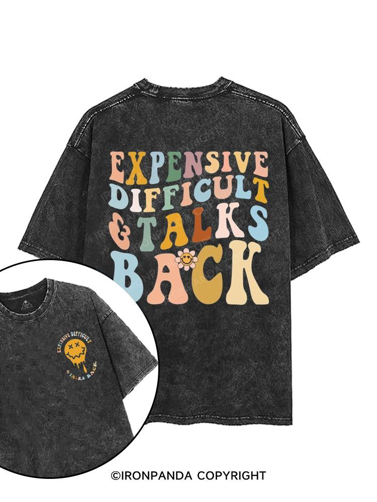 Expensive Difficult And Talks Back printed Gym Shirt