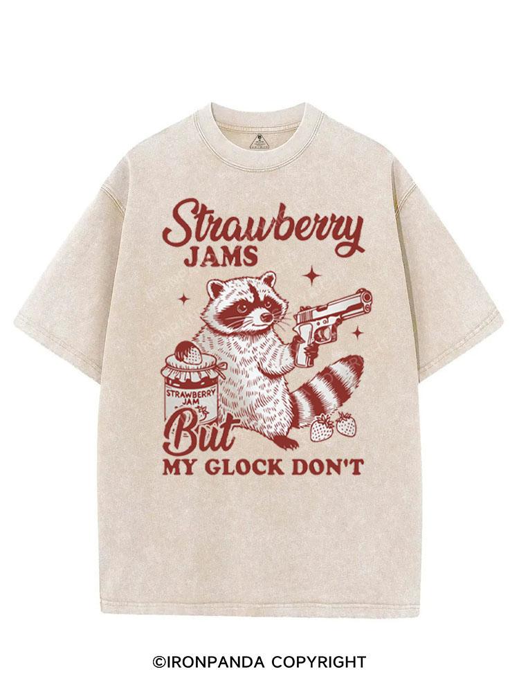 STRAWBERRY JAMS BUT MY GLOCK DON'T VINTAGE GYM SHIRT