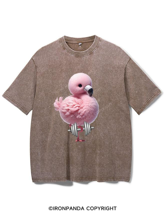 FLAMINGO LIFTING VINTAGE GYM SHIRT